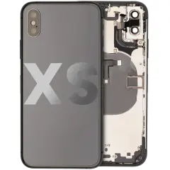 Back Housing W/ Small Components Pre-Installed Compatible For iPhone XS (Used OEM Pull: Grade B) (Space Gray)